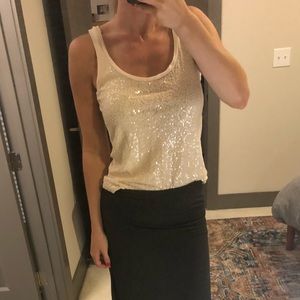 J. Crew Sequined Top